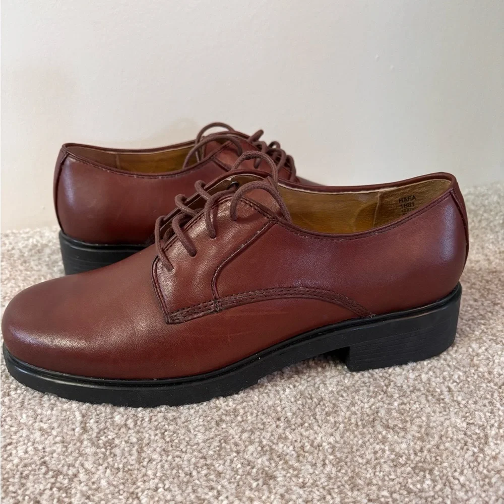 BASS Men's Brown Leather Oxfords 